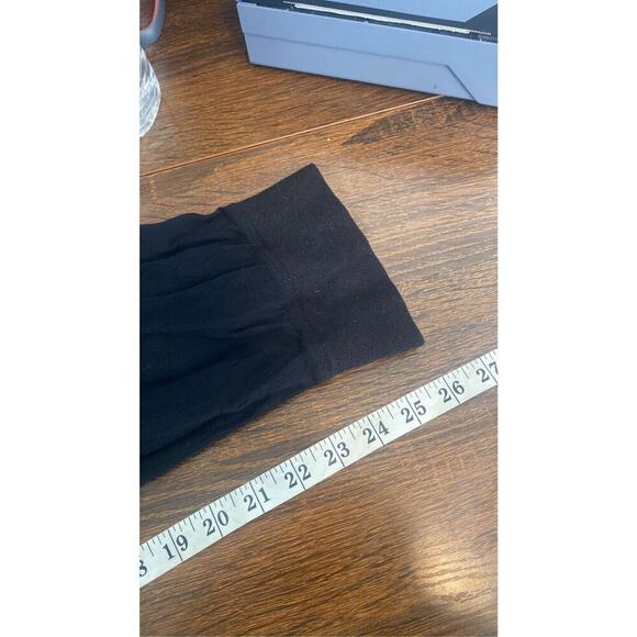 Womens Wilfred Aritzia Black Crepe Drawstring Cuffed Joggers Size Large - Picture 4 of 11